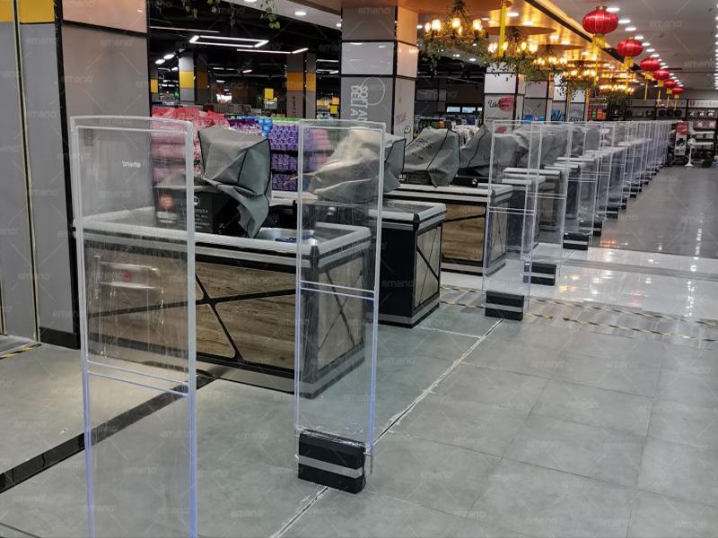 La chaîne de supermarchés a installé le dispositif antivol de supermarché cubique Beauty Emeno AM8089